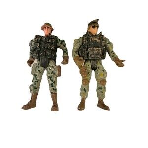 Chap Mei 4" Military Army Force Soldier Poseable Action Figure Lot No Weapons